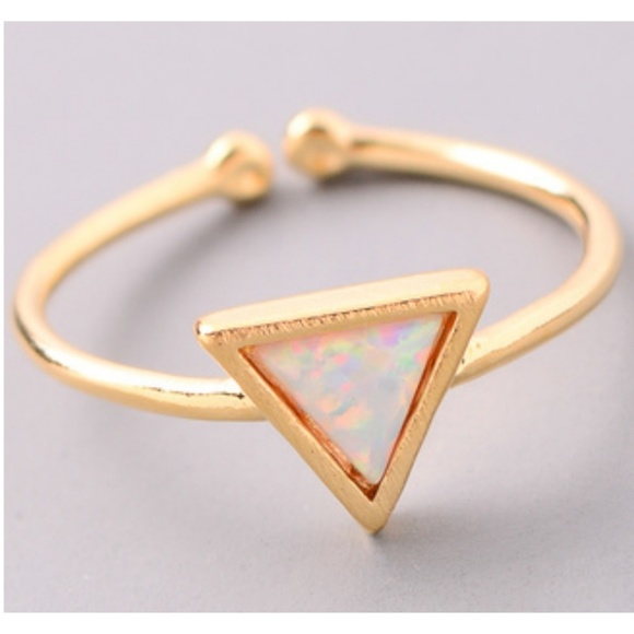 Jewelry - 2 for $20 Adjustable Gold Boho Triangle Ring